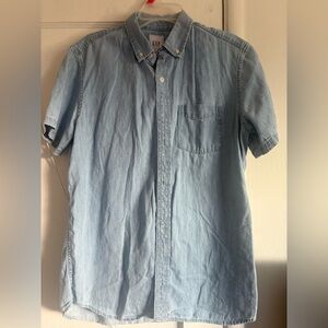 GAP Denim Blue Casual Men's Shirt